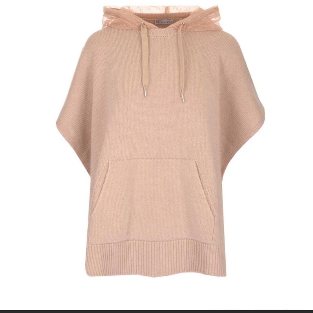 Red Valentino tulle detailed sweater, S